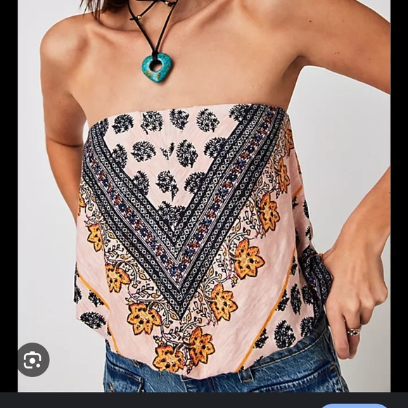 Free People Tops - NWT FREE PEOPLE PRINTED TUBE TOPS